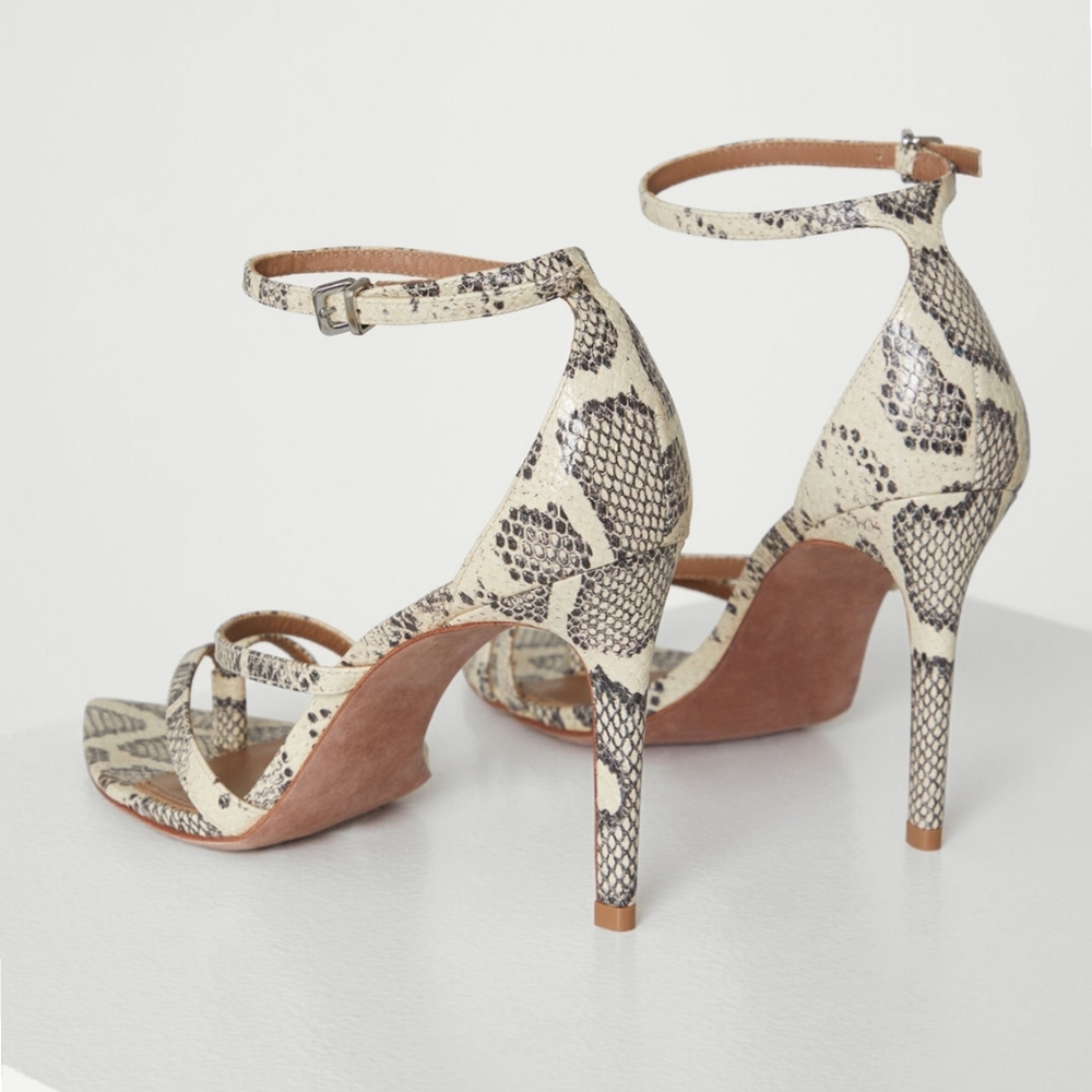 BCBGMAXAZARIA Snake Leather Sandals - Picture 6 of 15